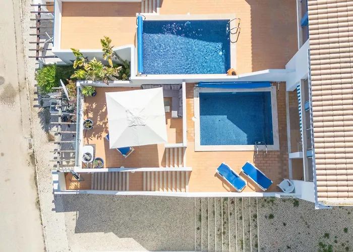 Baleias - 3 Bedroom Townhouse With Private Pool & Sea View Luz